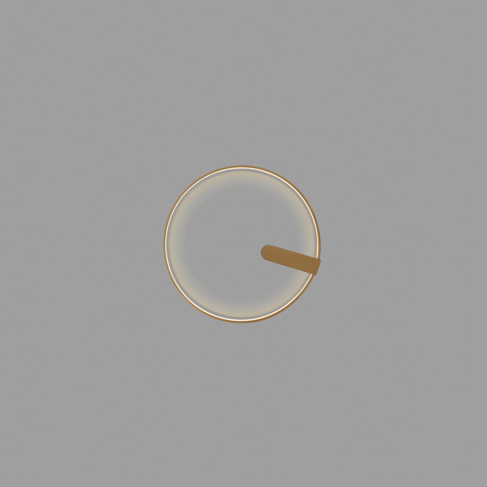 Holtkötter Circular S Bronze – LED-Lichtring Ø 50 cm, Wand- und Deckenleuchte
