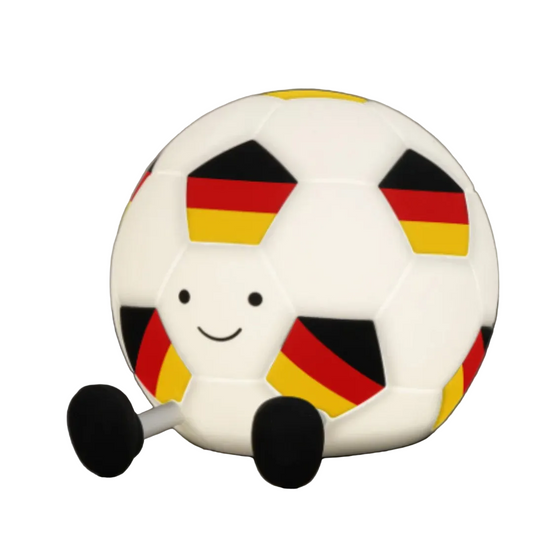 Akku-Tischleuchte Fußball schwarz-rot-gold
