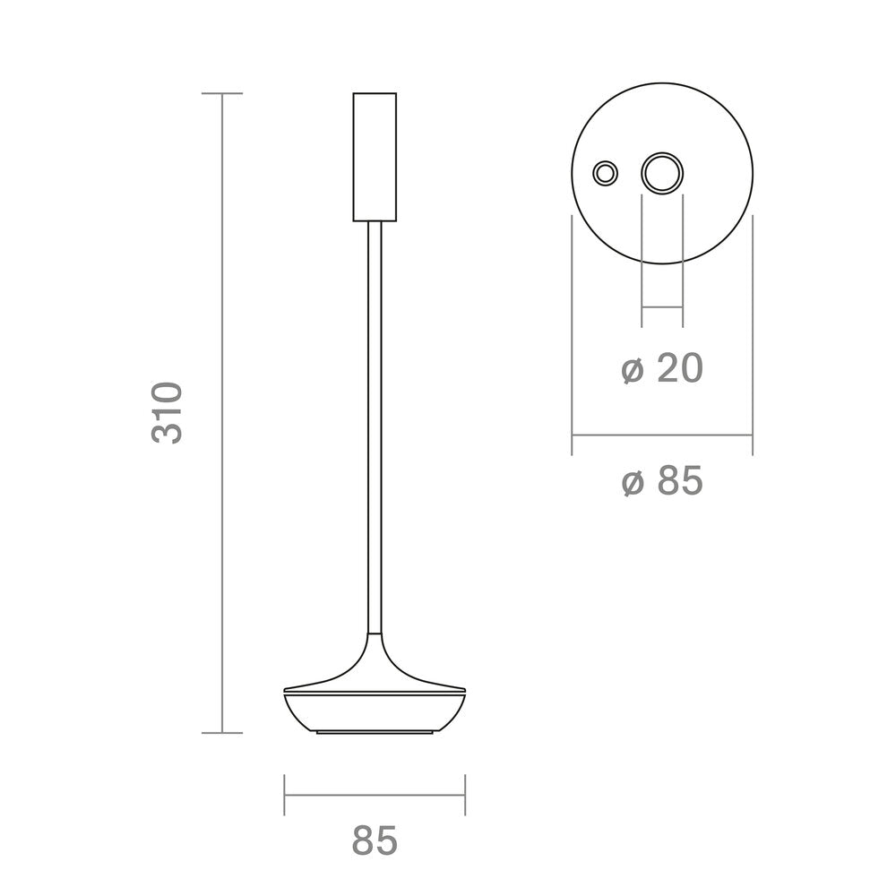 Sigor Nucandle Maßzeichnung
